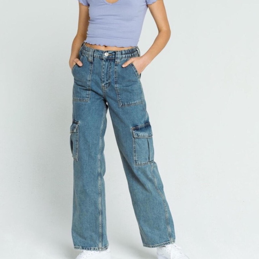 BDG Urban Outfitters Blue Cargo Jeans